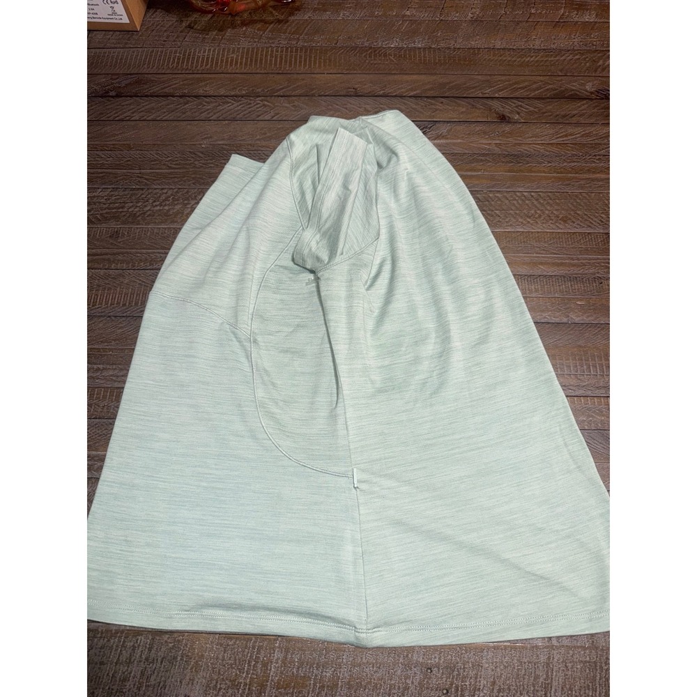Spyder Active T-Shirt Womens XL Sage Green Short Sleeve Zip Pocket Preloved - Picture 7 of 10